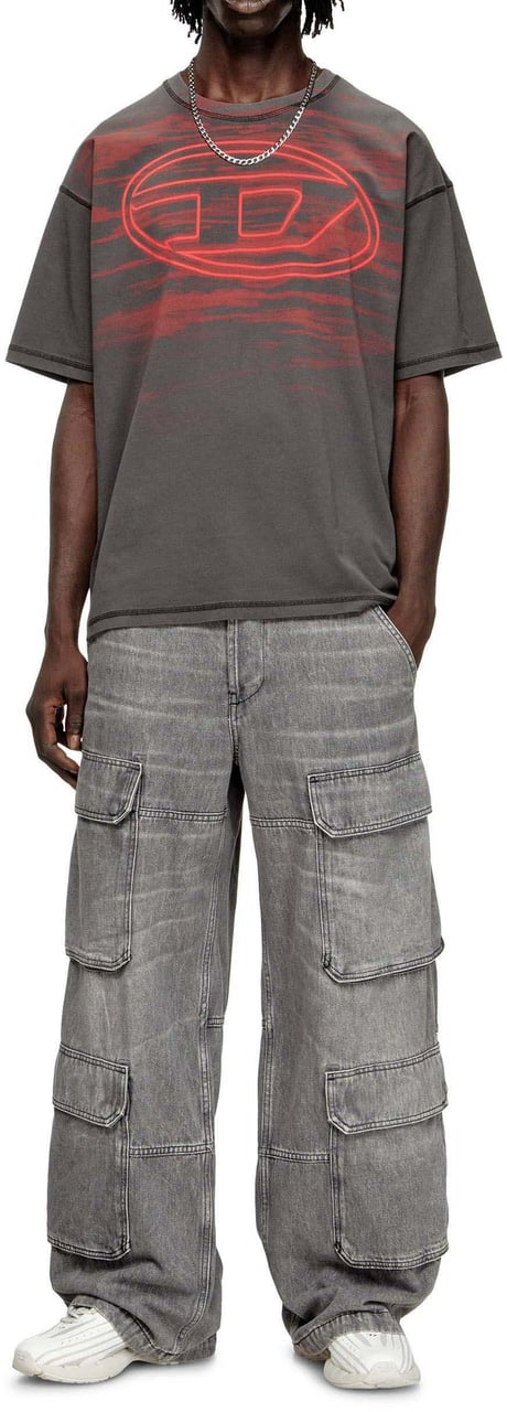 Diesel T Boxt T5 T-Shirt Grijs