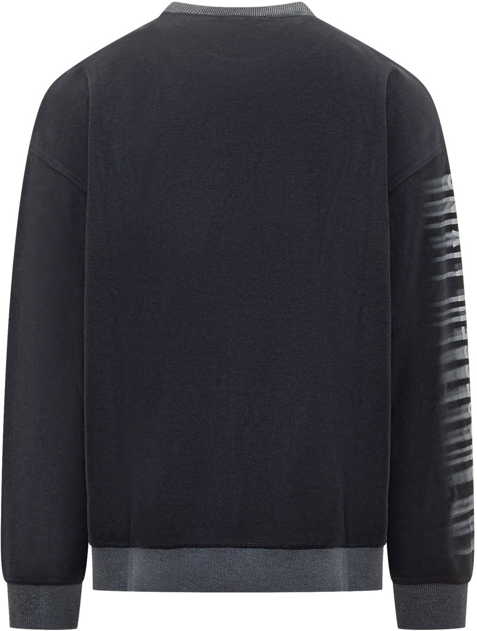 Diesel Felpa Girocollo con Stampa Logo Diesel Blauw