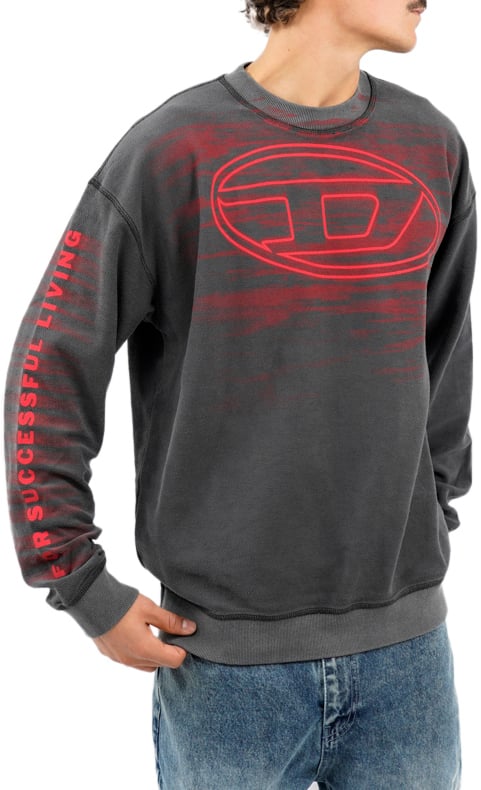 Diesel S Boxt T1 Sweater Grijs