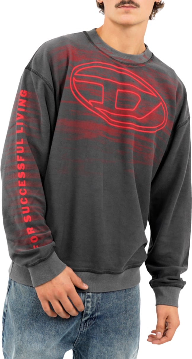Diesel S Boxt T1 Sweater Grijs