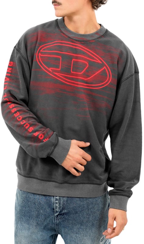 Diesel S Boxt T1 Sweater Grijs