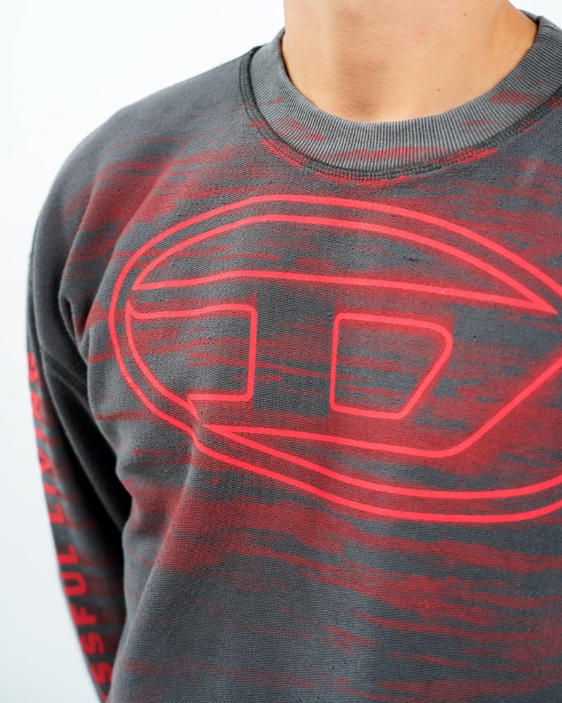 Diesel S Boxt T1 Sweater Grijs