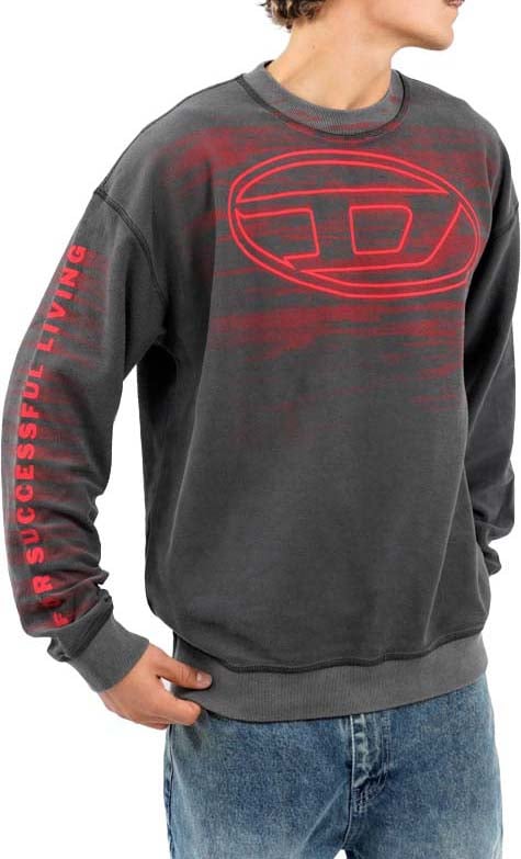 Diesel S Boxt T1 Sweater Grijs