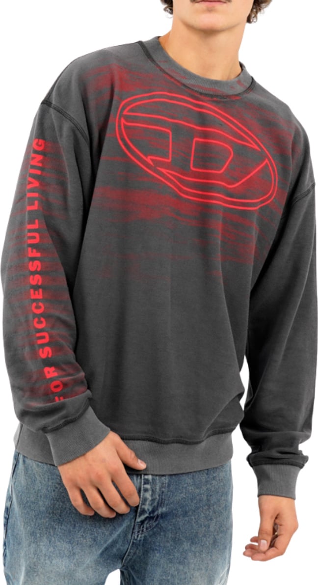 Diesel S Boxt T1 Sweater Grijs