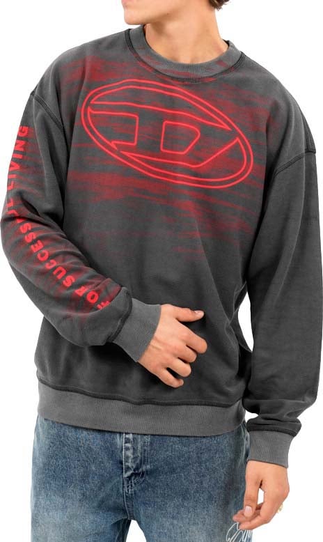 Diesel S Boxt T1 Sweater Grijs