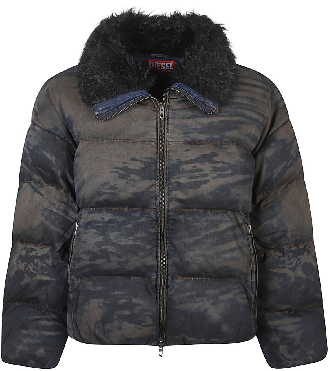 Diesel W-johns Down Jacket Grey Grijs
