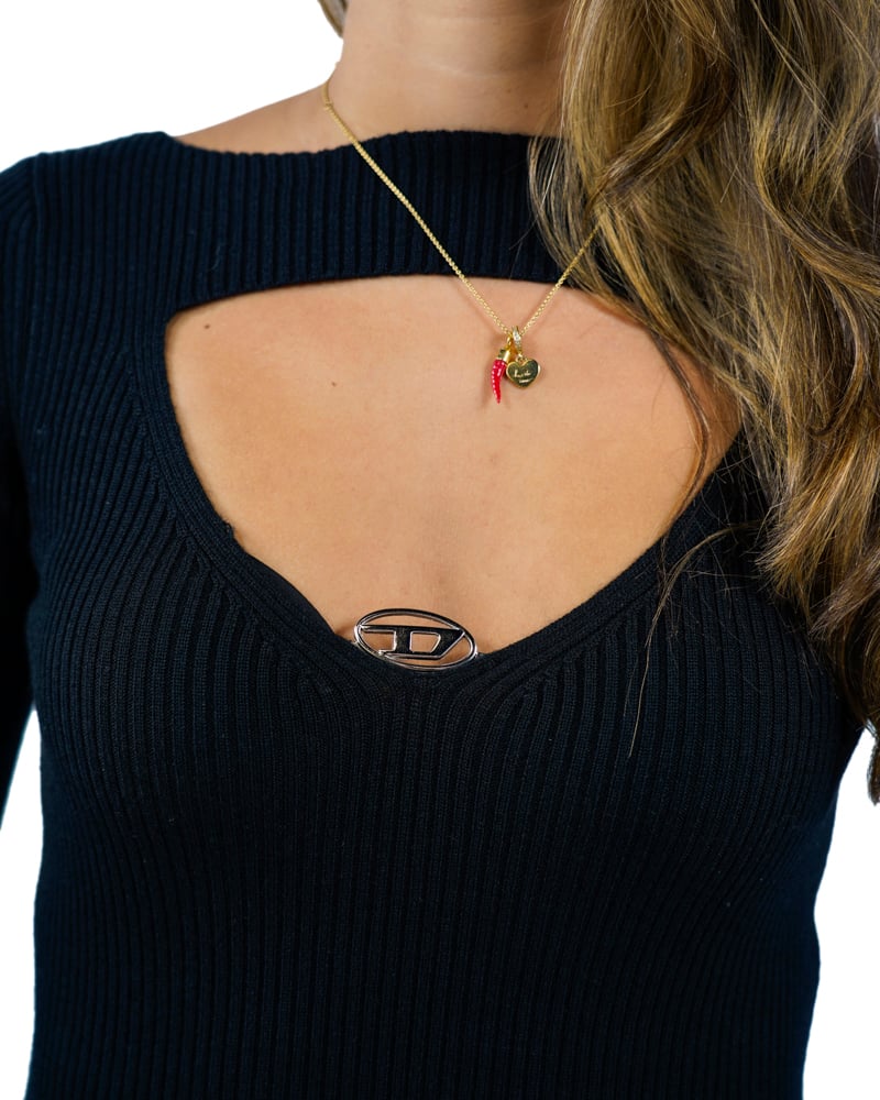 Diesel M Oloni Jurk Zwart