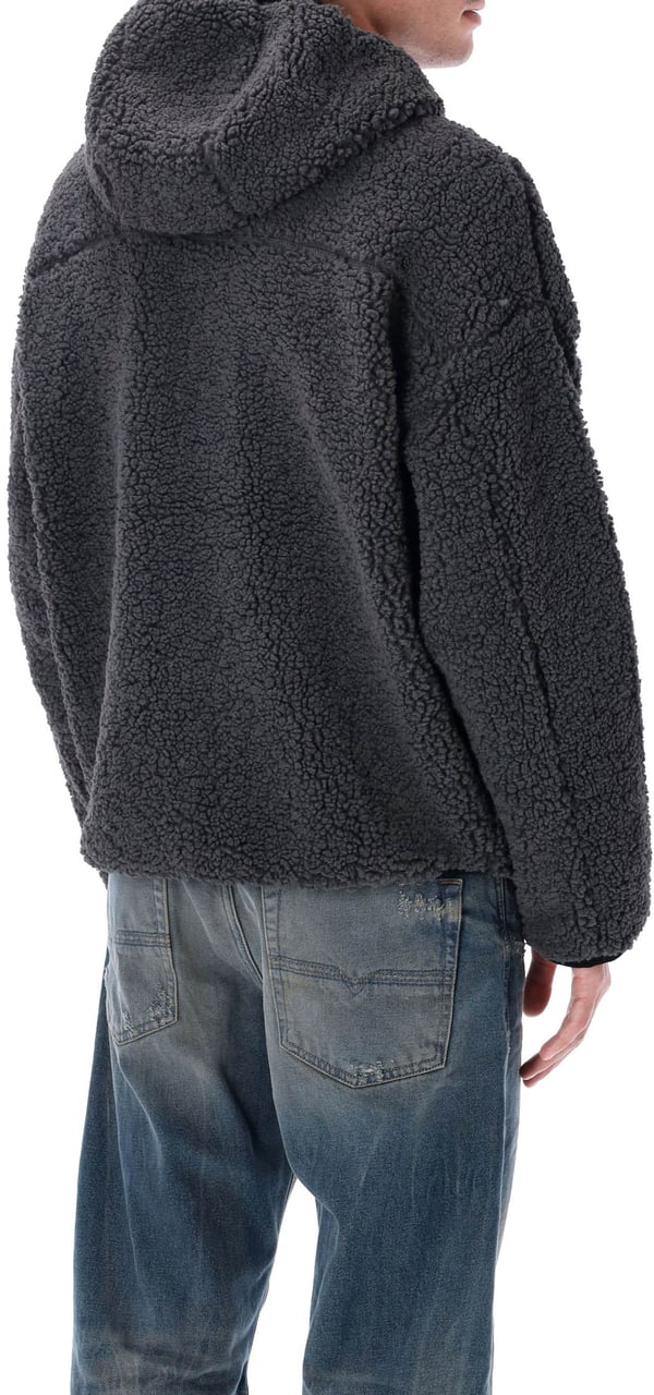 Diesel Pile Hoodie Jacket Grigio Grijs