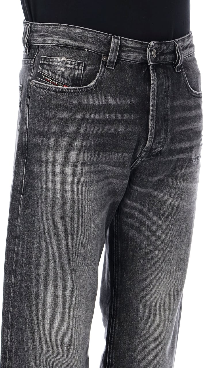 Diesel 2024 D Macs Denim Straight Nero Donkergrijs