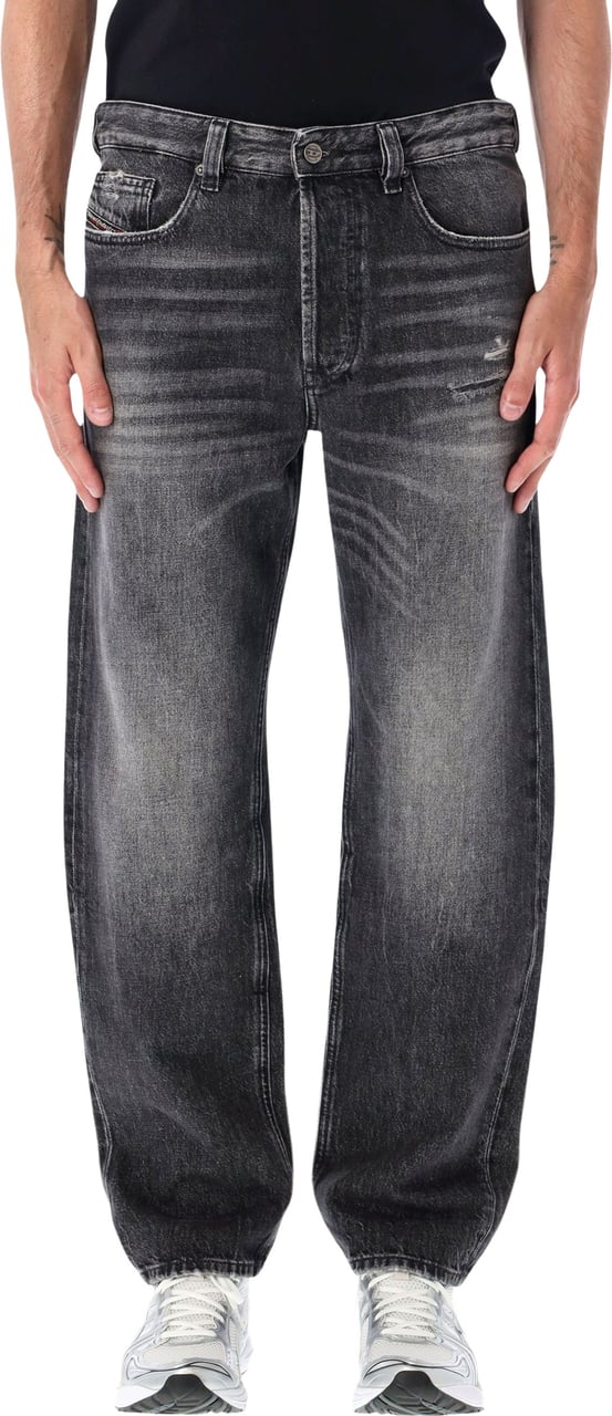 Diesel 2024 D Macs Denim Straight Nero Donkergrijs
