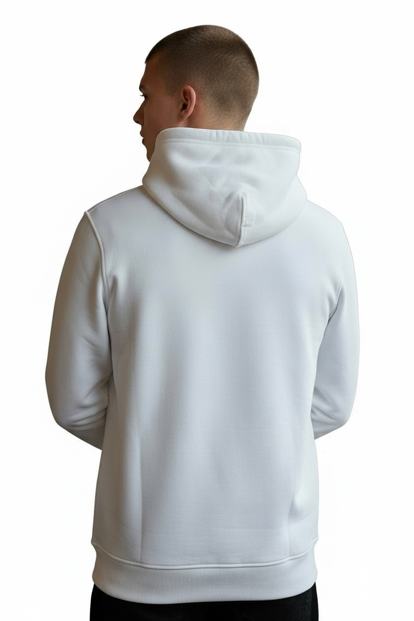 Diesel Hooded Sweatshirt with Bold Logo Wit
