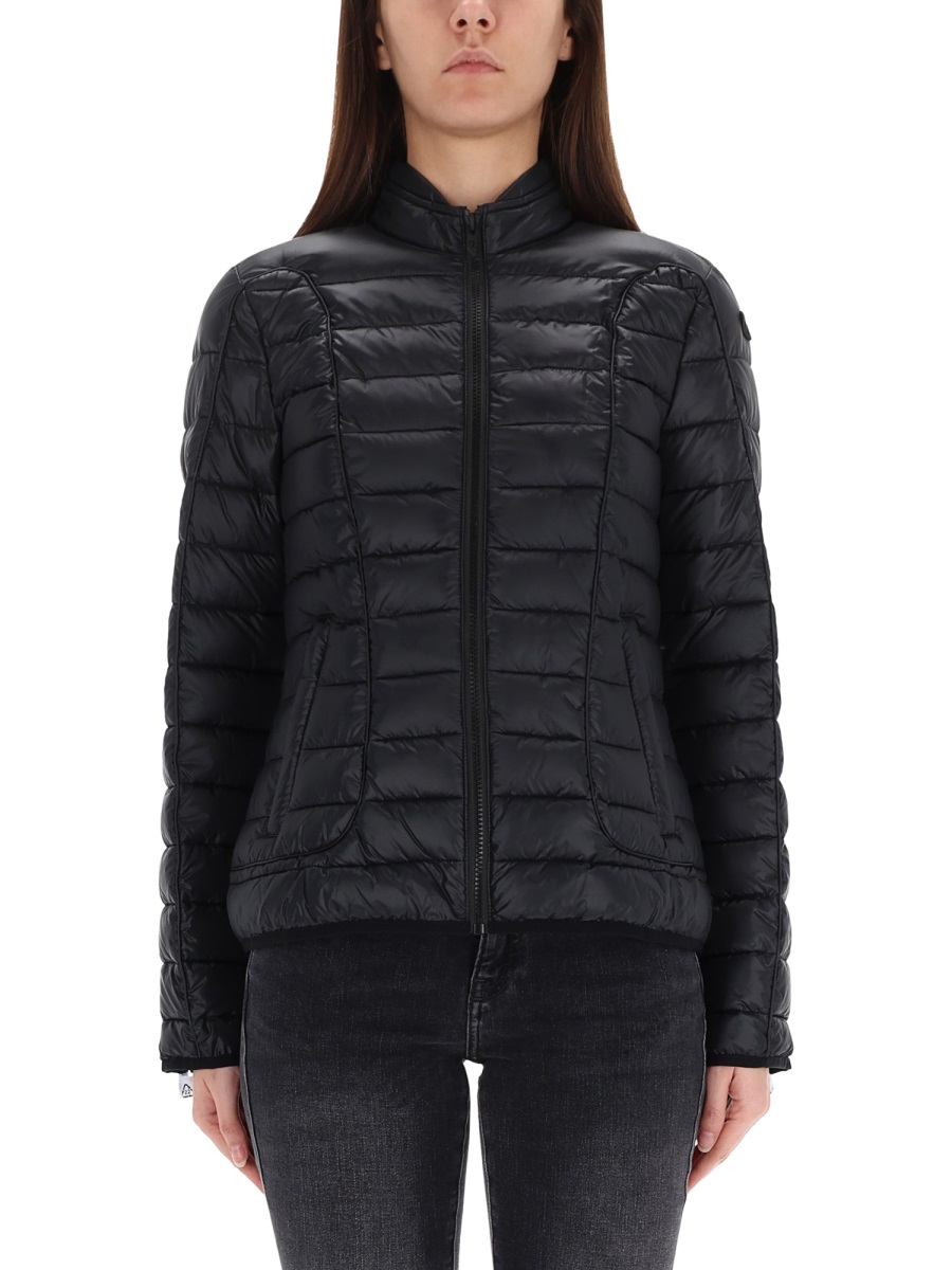 Diesel W-Pilot-Fem Quilted Short Jacket Zwart
