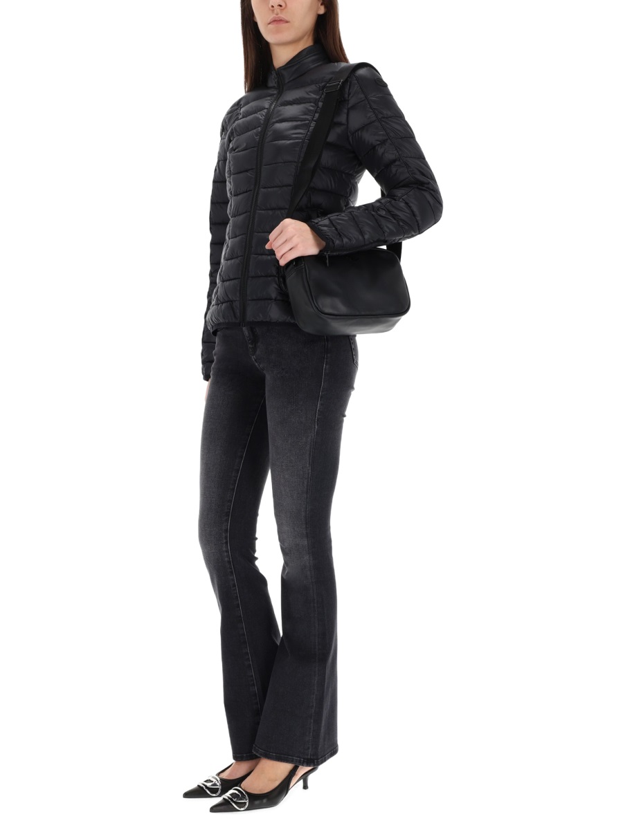 Diesel W-Pilot-Fem Quilted Short Jacket Zwart