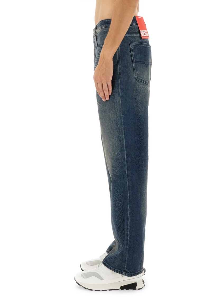 Diesel "2001 D-Macro-Fsg1" Denim Jeans Blauw