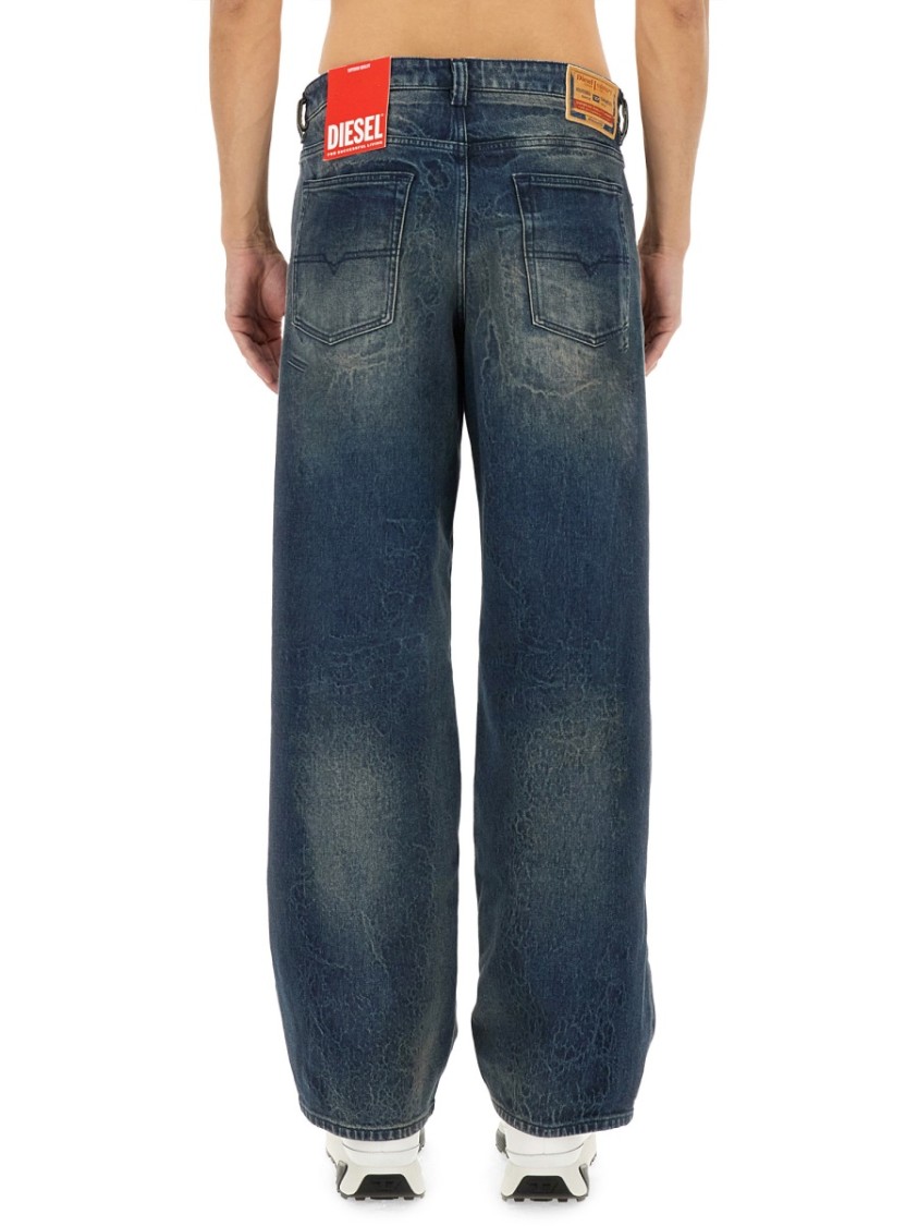 Diesel "2001 D-Macro-Fsg1" Denim Jeans Blauw