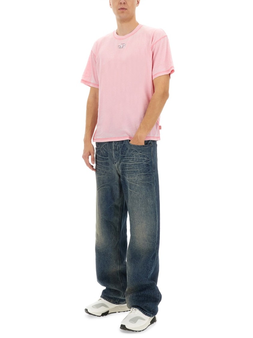 Diesel "2001 D-Macro-Fsg1" Denim Jeans Blauw