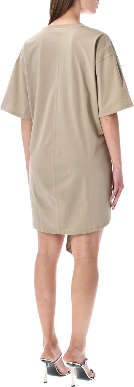 Diesel D-Eivor Tshirt Knot Dress Beige Beige