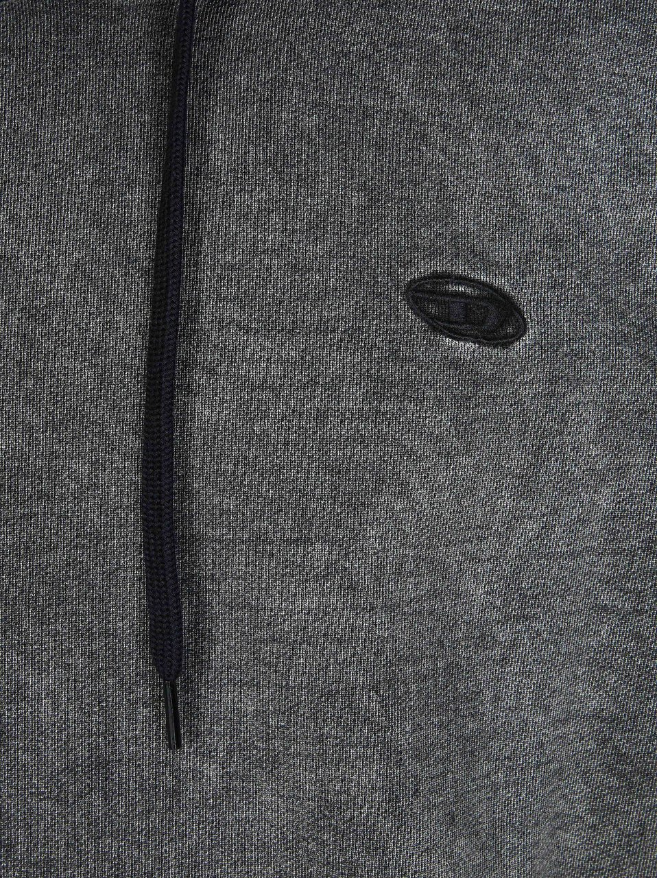 Diesel Faded Black Boxt Stitched Hoodie Grijs