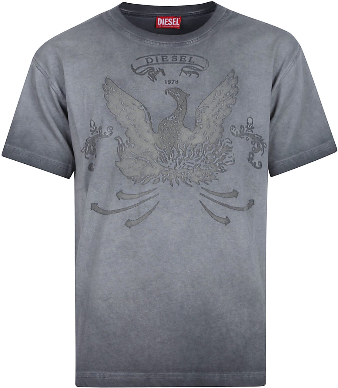 Diesel T-norm T9 T-shirt Grey Grijs