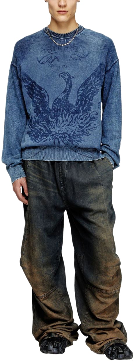 Diesel Sweaters Marine Blauw
