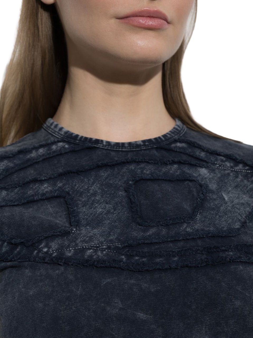 Diesel T-Shirts And Polos Grey Donkergrijs