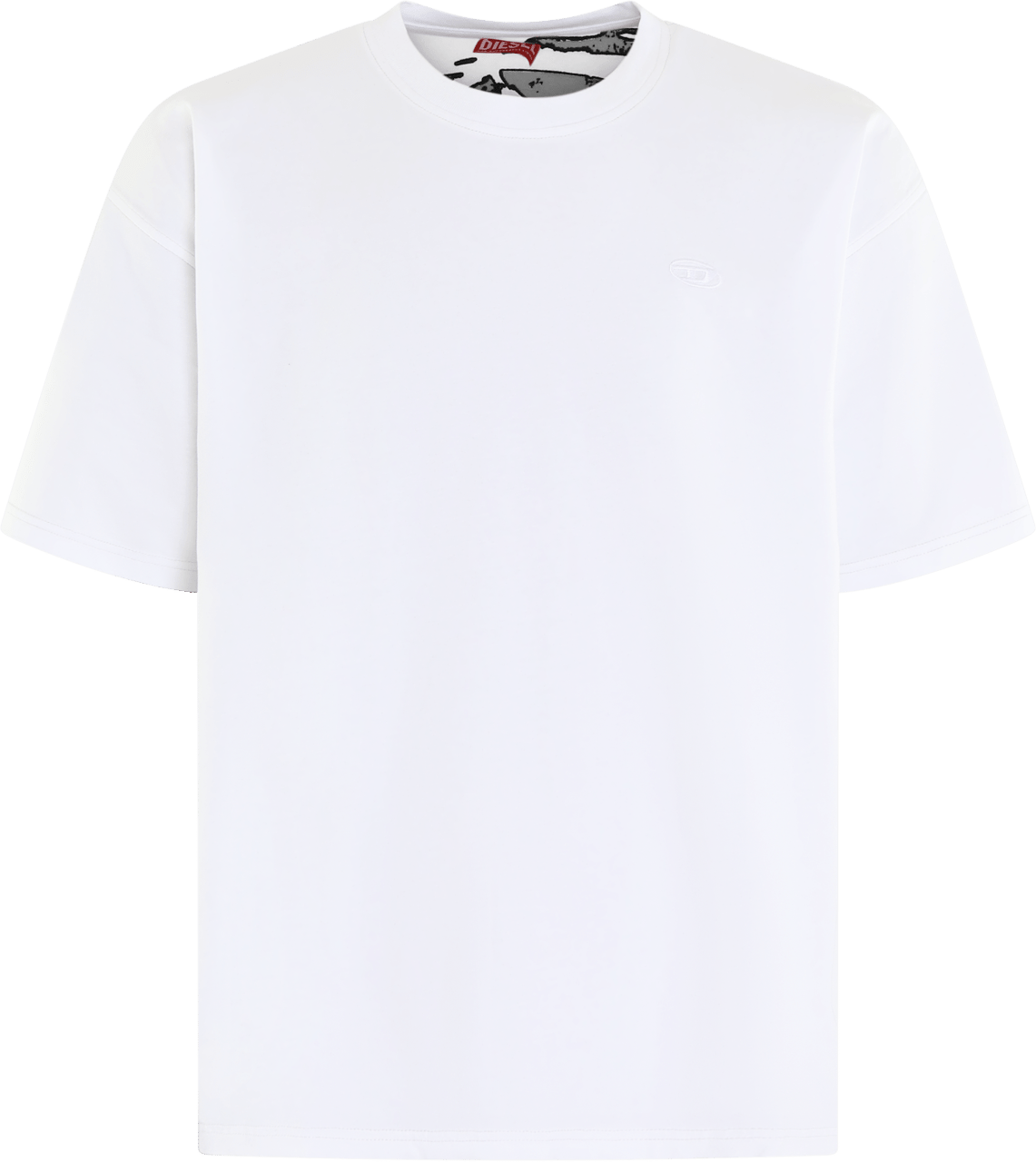 Diesel Heren T-Boxt-T24 T-Shirt Wit Wit