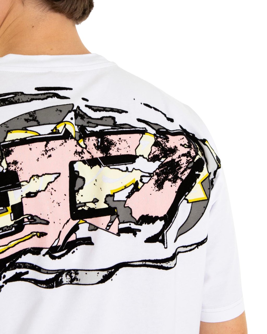 Diesel Heren T-Boxt-T24 T-Shirt Wit Wit