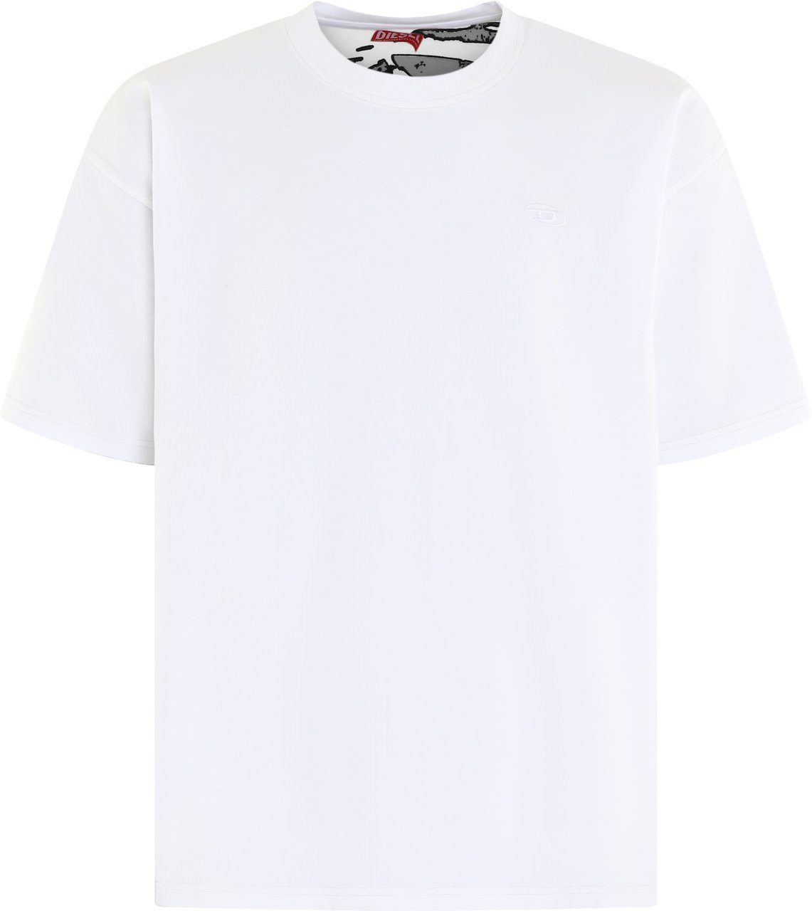 Diesel Heren T-Boxt-T24 T-Shirt Wit Wit