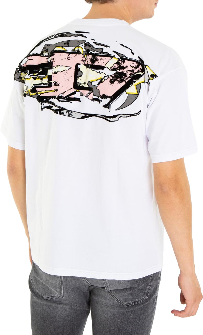 Diesel Heren T-Boxt-T24 T-Shirt Wit Wit