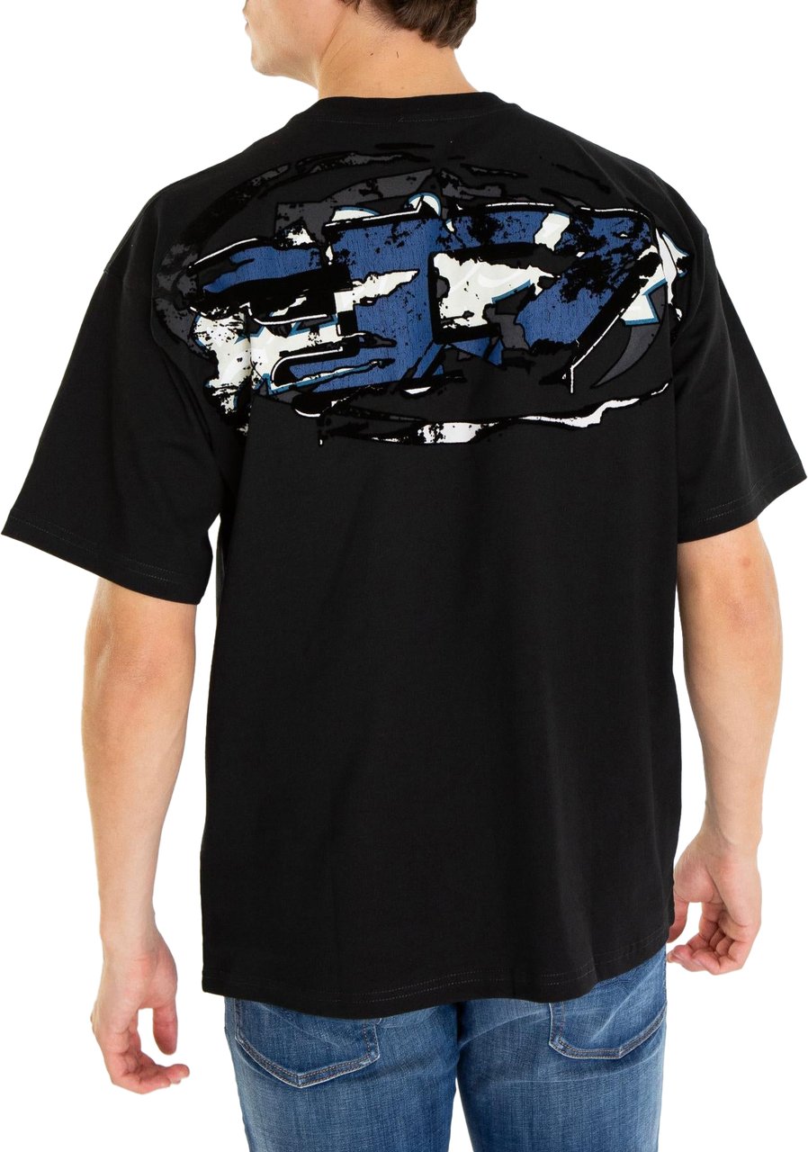 Diesel Heren T-Boxt-T24 T-Shirt Zwart Zwart