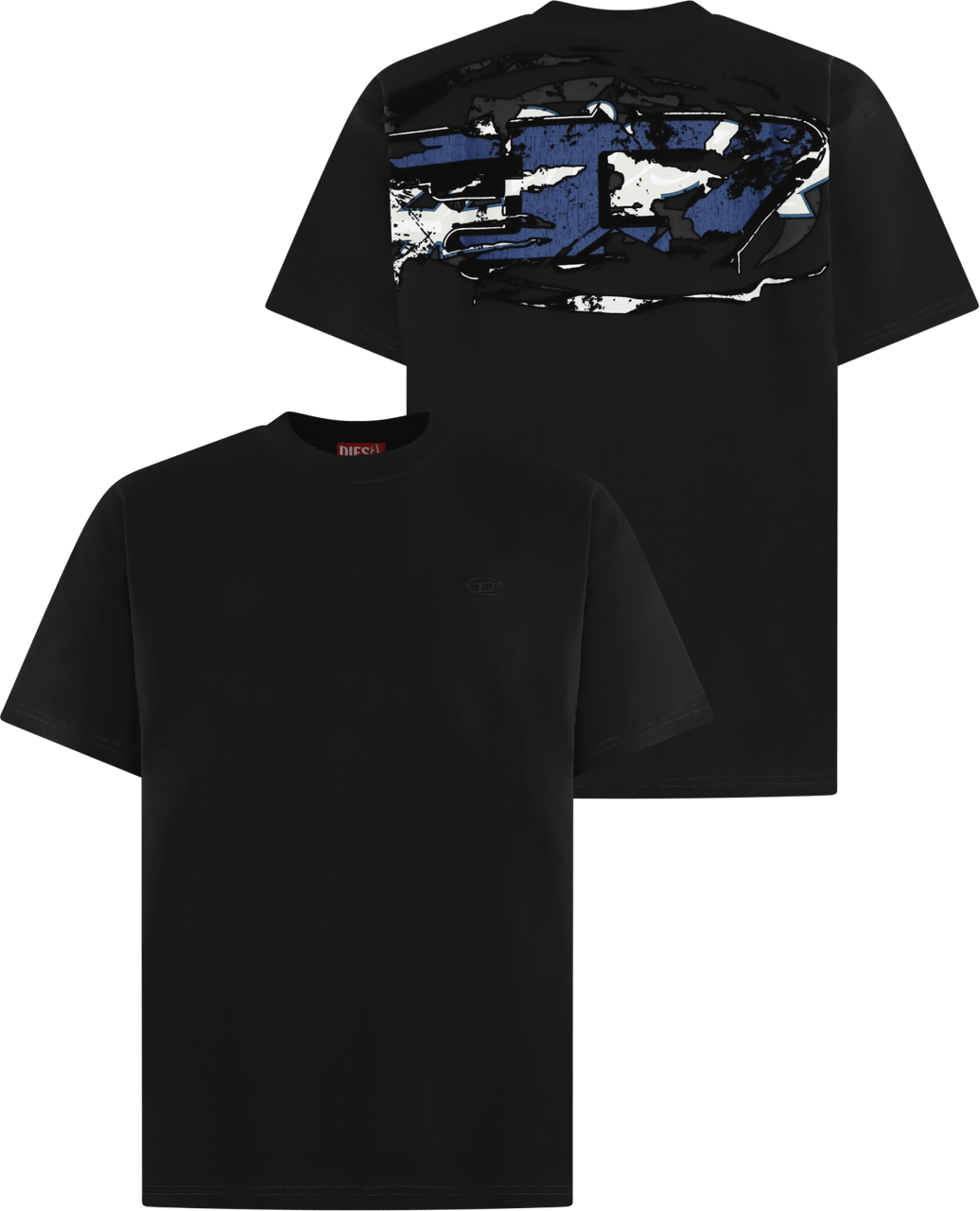 Diesel Heren T-Boxt-T24 T-Shirt Zwart Zwart