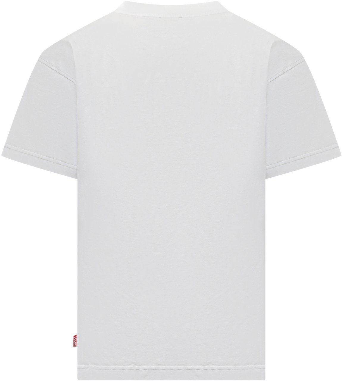 Diesel Diesel T-Shirt Bianca con Logo Grafico Wit