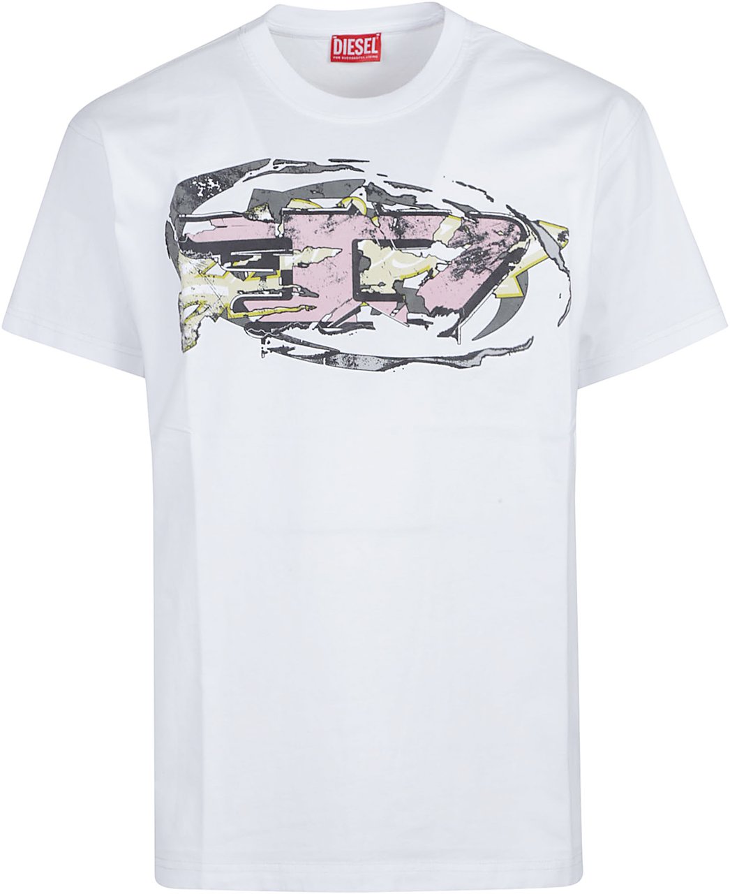 Diesel T-norm T11 T-shirt White Wit