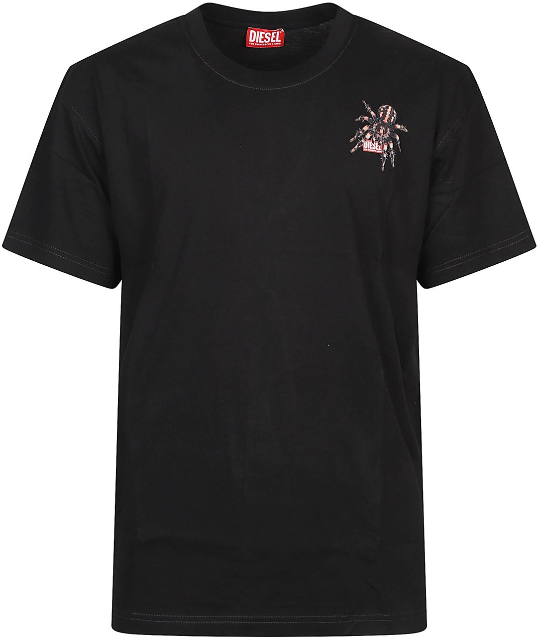 Diesel T-norm Spider T-shirt Black Zwart