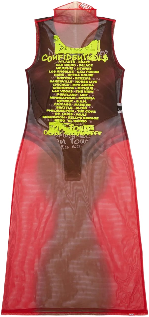 Diesel D Agnec Dress Pink Roze