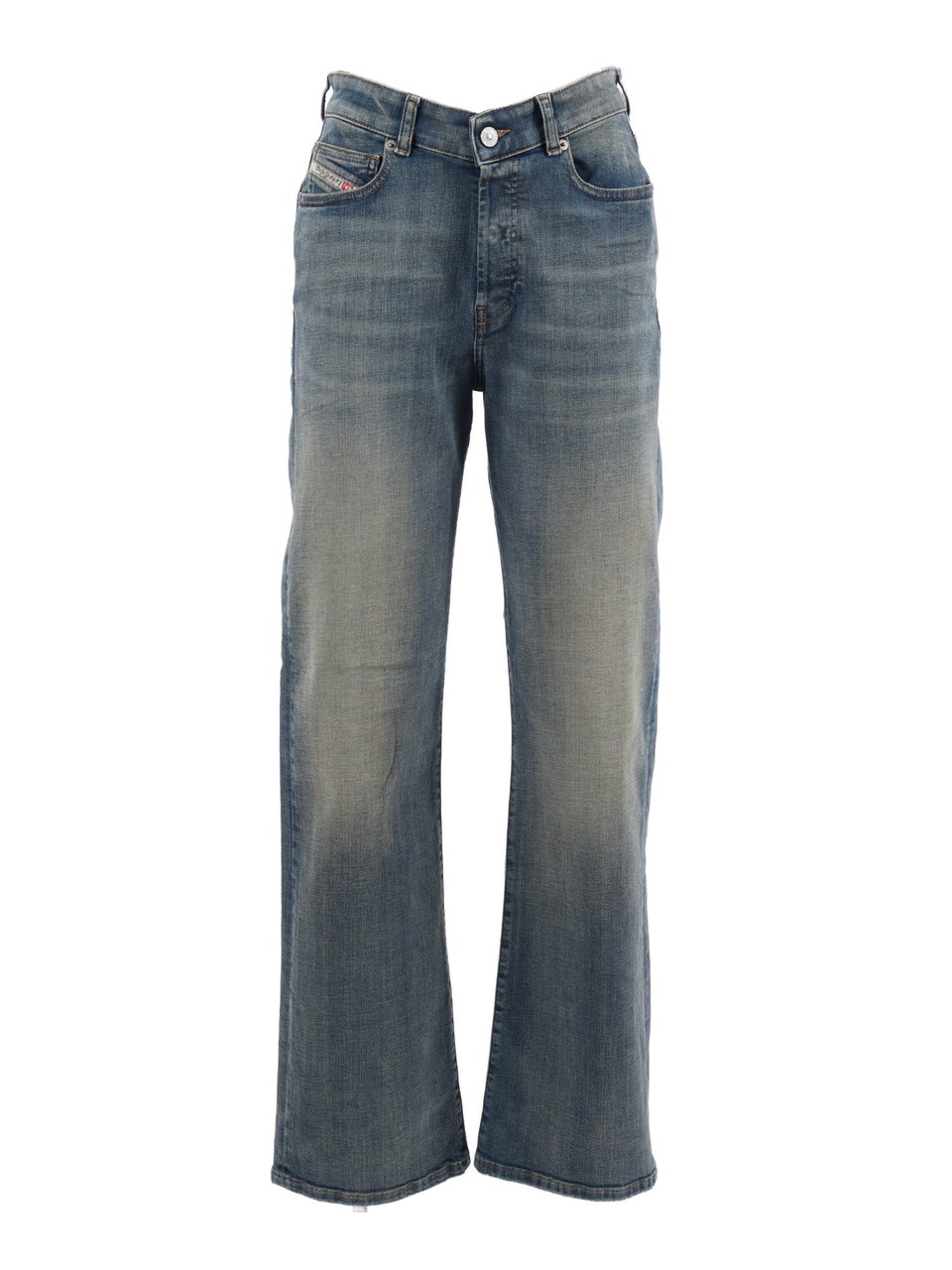 Diesel 1971 D-Sent Flared Jeans Grijs