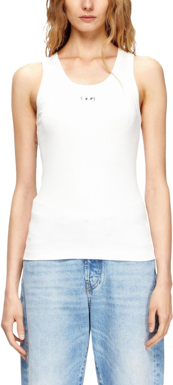 Diesel Top White Wit
