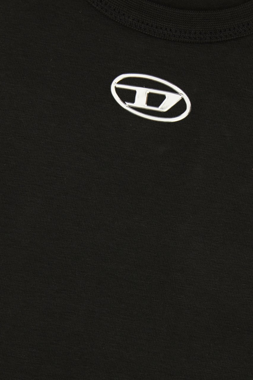 Diesel Black cotton t-shirt Zwart