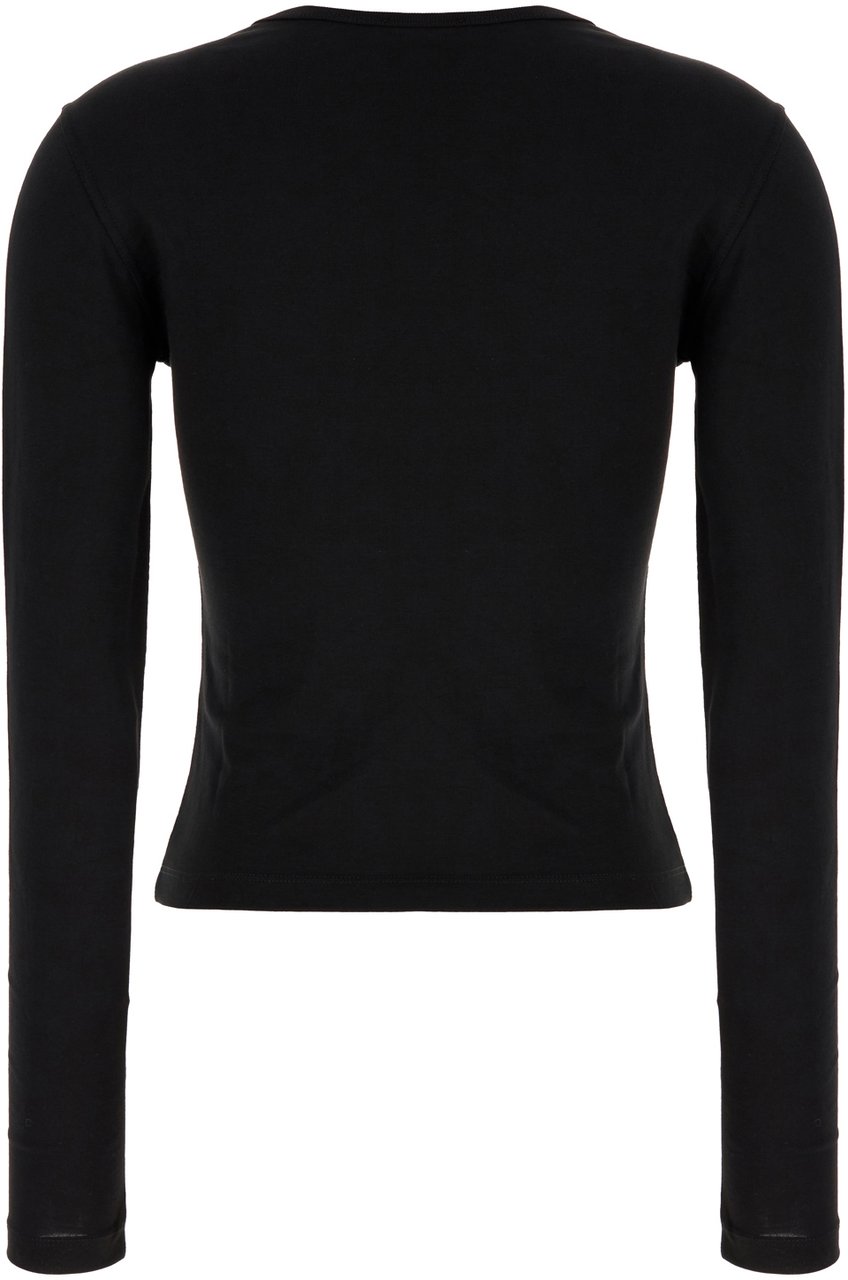 Diesel Black cotton t-shirt Zwart