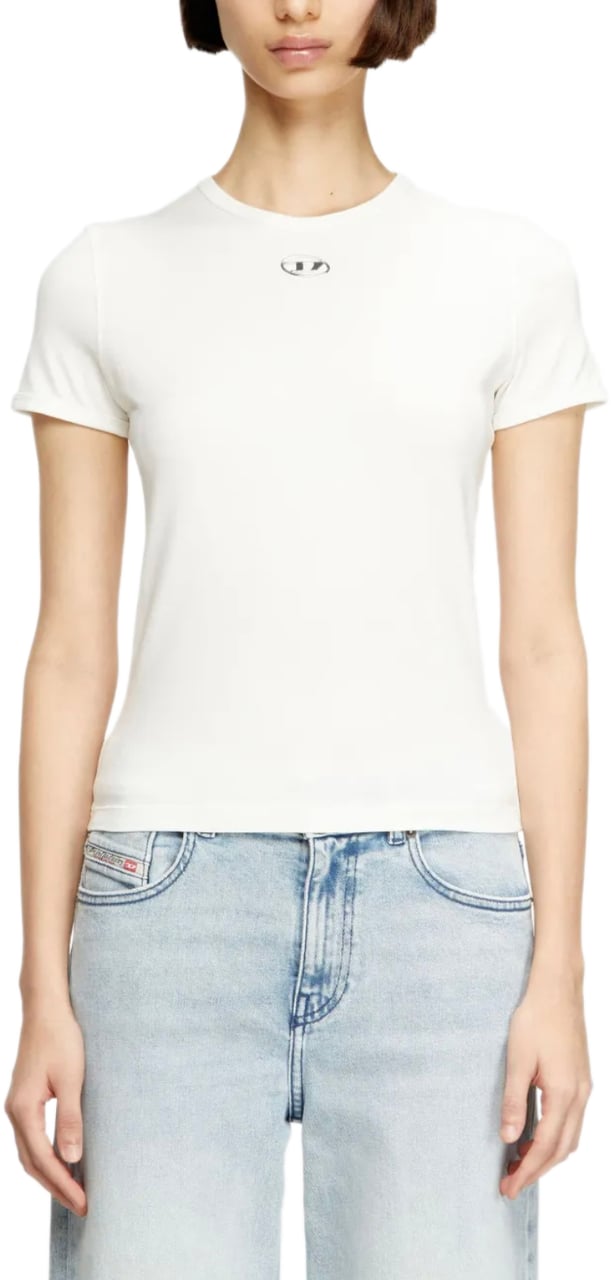 Diesel T-uncutieslong-od Wit