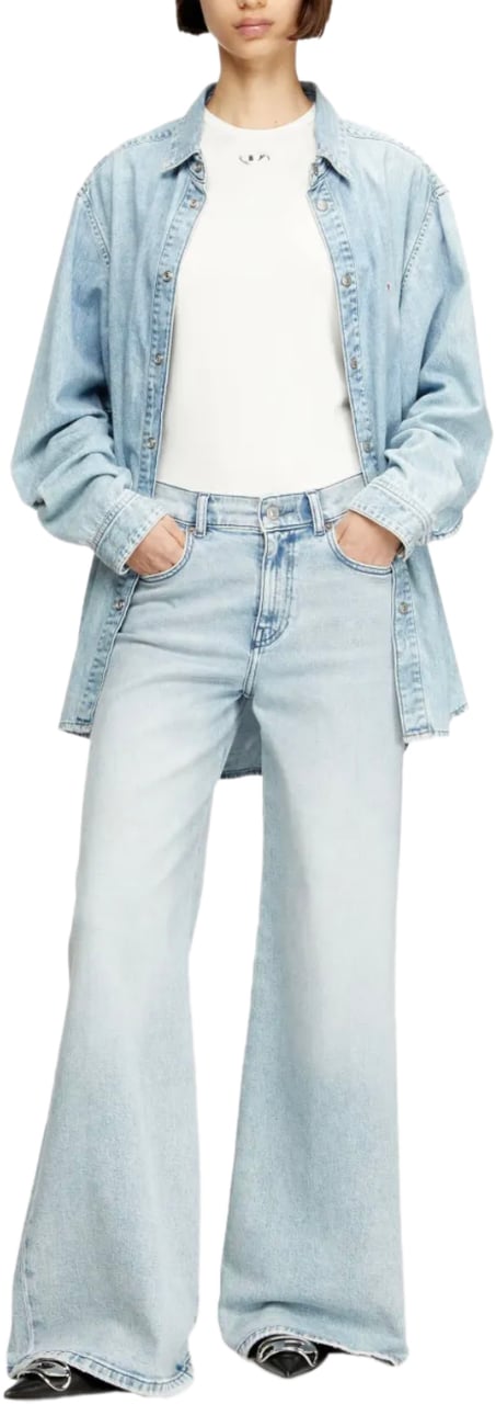 Diesel T-uncutieslong-od Wit