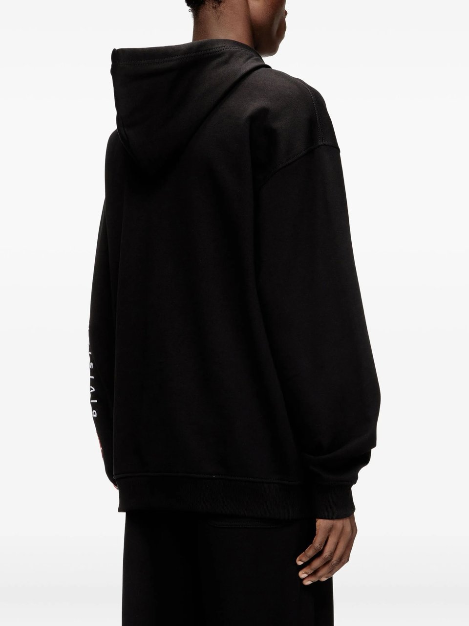 Diesel Black S-Boxt-Zip-Hood-Div Cotton Hoodie Zwart