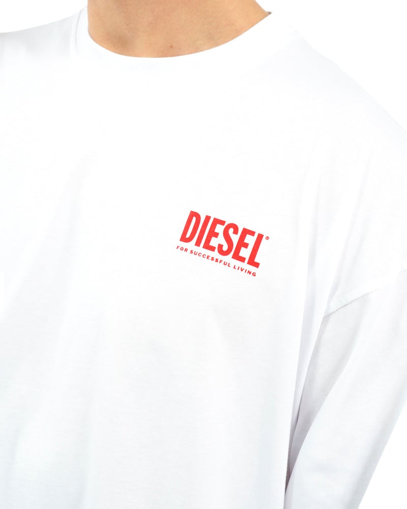 Diesel Boxt Bisk Longsleeve T-Shirt Wit