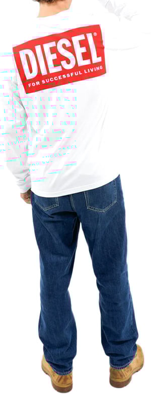 Diesel Boxt Bisk Longsleeve T-Shirt Wit