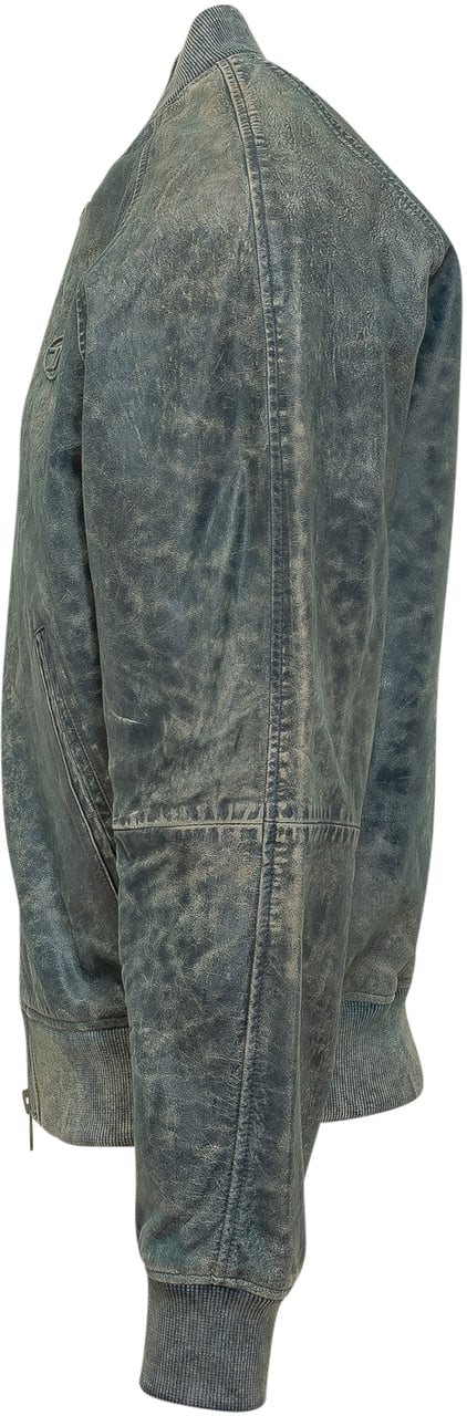 Diesel Giacca L-cobb Effetto Vissuto Navy