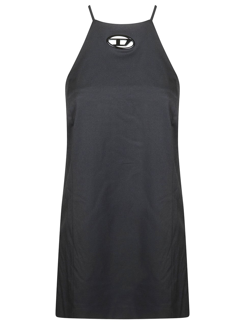 Diesel Sleeveless Halter Oval Cutout Mini Dress Grijs