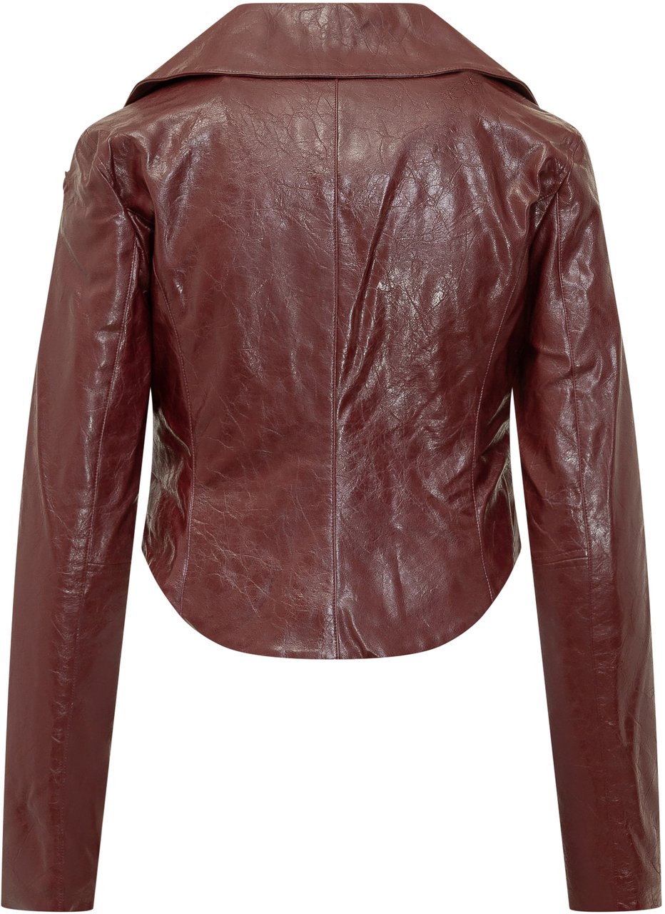 Diesel Giacca Ameck in Pelle Bruin