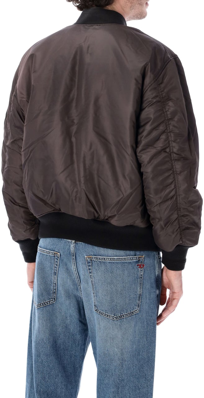 Diesel Oval D Bomber Nero Zwart