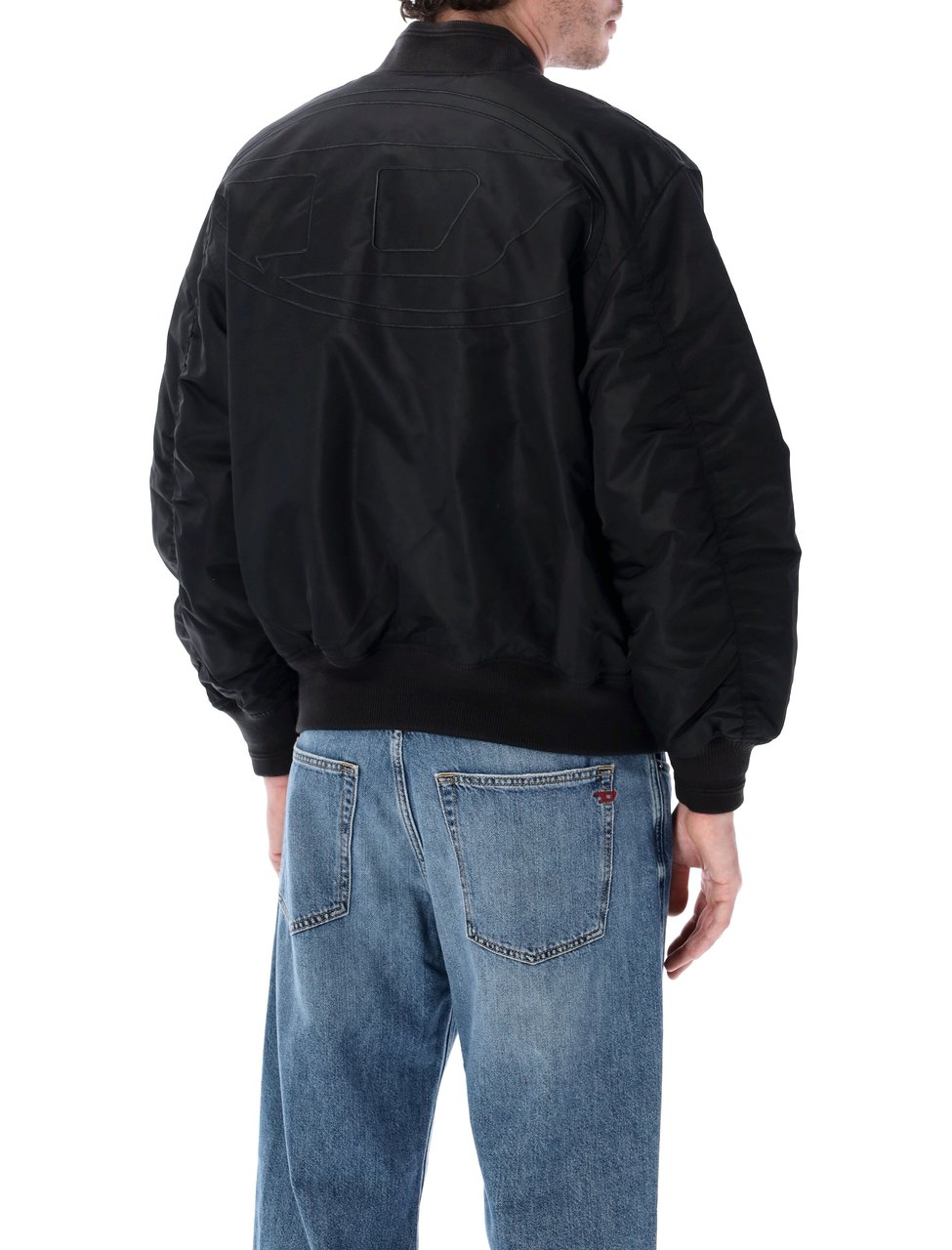 Diesel Oval D Bomber Nero Zwart