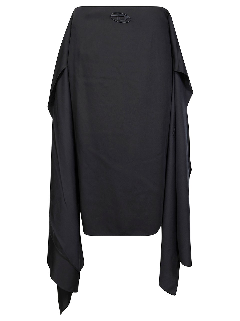 Diesel O-Tali Black Boxy Minimalist T-Shirt Zwart